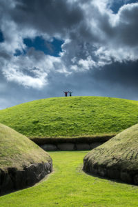 Ancient burial tombs at Knowth